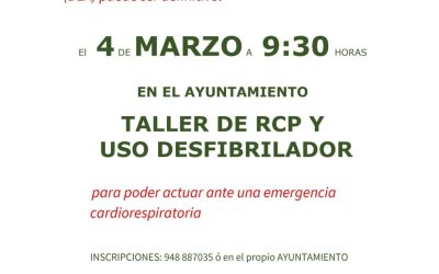 Taller de RCP y uso de desfibrilador en Sigüés