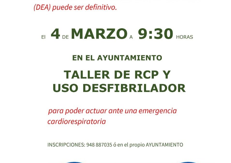 Taller de RCP y uso de desfibrilador en Sigüés
